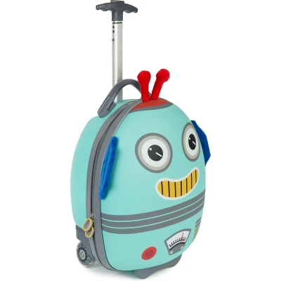 Afbeelding van Boppi jongens 3D trolley kinderkoffer robot