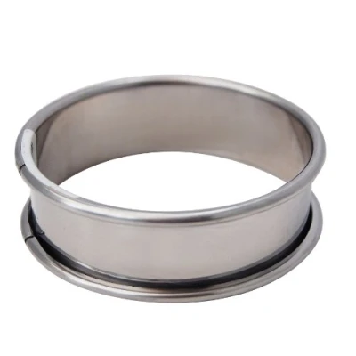Afbeelding van De Buyer Roestvrij staal Cirkelvormig Tart Frame met Gerolde Rand, Zilver