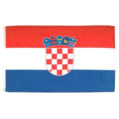 Afbeelding van Kroatische vlag 90x60 cm vlaggen 90 x 60 Banner 2x3 ft licht polyester AZ FLAG