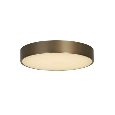 Afbeelding van Searchlight Plafondlamp Palma brons met wit venster 85431BZ