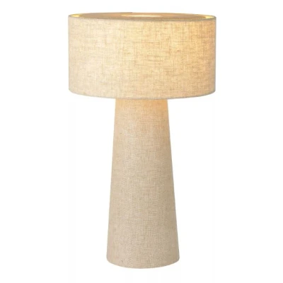 Afbeelding van Lucide LEEROY Tafellamp Ø 30 cm 1xE27 Taupe