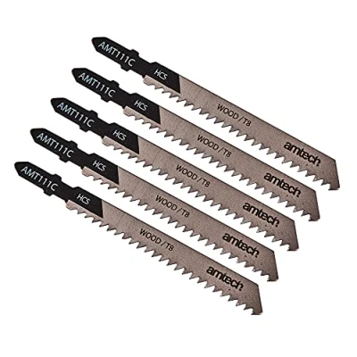 Afbeelding van Am Tech M1600 Bosch zaagbladenset, 5 delig, voor decoupeerzaag, hout