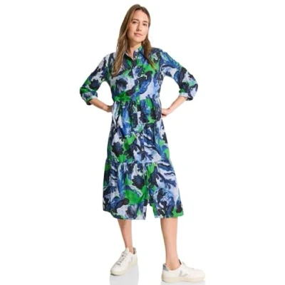 Afbeelding van Cecil MIDI Blousejurk, Dames, Maat: Large, Weiß