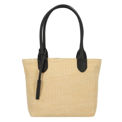 Afbeelding van TOM TAILOR Schoudertas Sharon Zip Shopper Black Beige