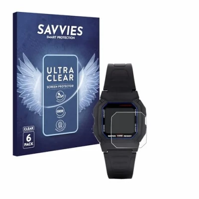 Afbeelding van Savvies (6 Stuks) Schermbeschermer voor Casio W 800H 1AVES Screen Protector Ultra Transparant