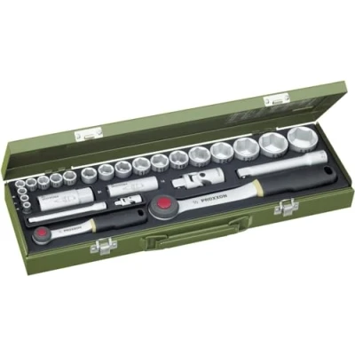 Afbeelding van Proxxon Industrial 23020 Dopsleutelset Metrisch 1/4 (6.3 mm), 1/2 (12.5 mm) 27 delig