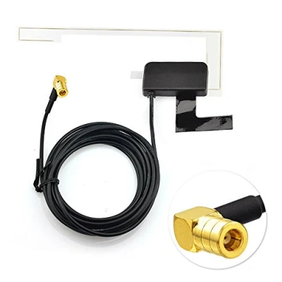 Afbeelding van Eightwood DAB Antenne Auto SMB Plug Digitale Autoradio Glas met 3M 9.8ft Verlengkabel Glasbevestiging Compatibel voor Radio Pioneer Clarion Kenwood Alpine JVC