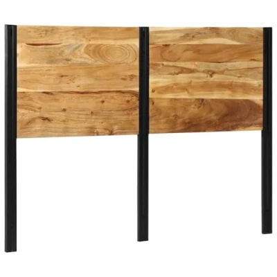 Afbeelding van Hoofdeinde 140 cm massief hout acacia en ijzer