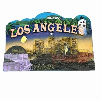 Afbeelding van Hollywood Los Angeles Californië VS 3D Koelkastmagneet, Huis &amp; Keuken Decoratie magnetische sticker USA souvenir geschenkcollectie