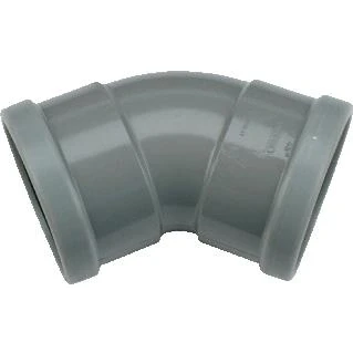 Afbeelding van WAVIN WAFIX PVC M BOCHT 45 GRADEN GR 315 SN4 MOF/MOF