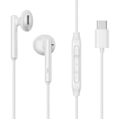 Afbeelding van Joyroom JR EC05 USB C oortelefoon wit