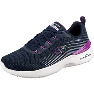 Afbeelding van Skechers Skech air Dynamight Sneaker voor heren, Navy Mesh Paars Trim, 38.5 EU