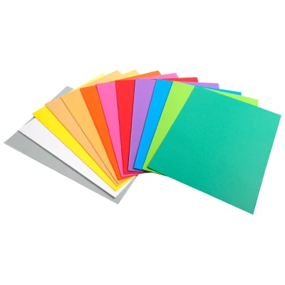Afbeelding van Exacompta ref. 210001E Set van 100 felgekleurde dossiermappen ROCK&#039;&#039;S 210 g/m2 in PEFC™ certified folders Afmetingen: 24 x 32 cm Formaat A4 10 geassorteerde kleuren