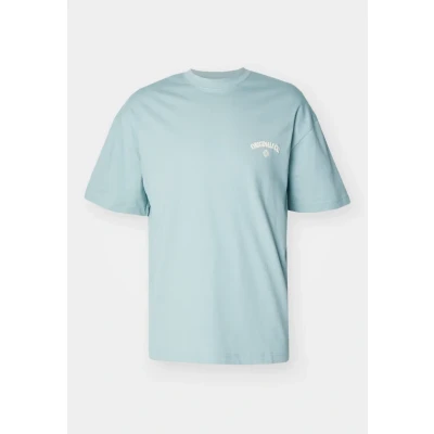 Afbeelding van Jack &amp; Jones Jorsantorini BACK SS CREW NECK Tshirt print, Heren, Maat: Medium, Gray mist