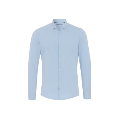 Afbeelding van Pure H. Tico Overhemd Functional Shirt Longsleeve 4061 21250 100 Plain Light Blue Mannen Maat 39