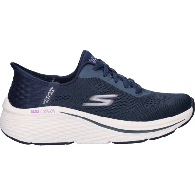 Afbeelding van Skechers Womens Max Cushioning Elite 2.0 Vanish Handsfree Slip ins Sneaker, Marineblauw/Lavend, 8