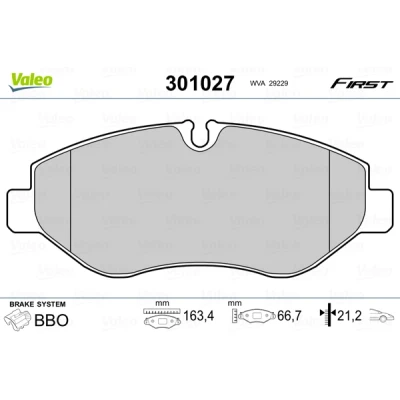 Afbeelding van Valeo Remblokset 301027