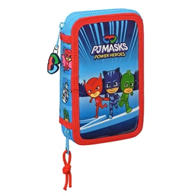 Afbeelding van PJ Masks Gevuld Etui, Power Heroes 28 st. 19,5 x 12,5 4 cm Polyester