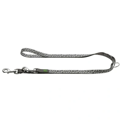 Afbeelding van Hunter Dresseerlijn Convenience Reflect Hondenriem 200x2.0 cm Grijs Reflectie