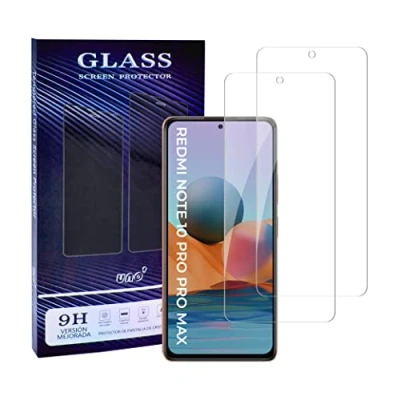 Afbeelding van Uno, displaybeschermfolie van gehard glas, compatibel met Xiaomi Redmi Note 10 Pro, Pro Max, ultradun, zonder luchtbellen, 9H, krasbestendig