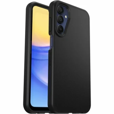 Afbeelding van OtterBox Sleek Series hoesje voor Samsung Galaxy A15 / 5G, schokbestendig, valbestendig, ultradun, beschermende, getest volgens militaire standaard, Zwart, Zonder Verpakking