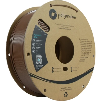 Afbeelding van Polymaker PolyLite ASA Filament Army Brown 1,75mm 1KG