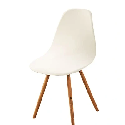 Afbeelding van CHNSHOME Scandinavische stoelhoezen, rekbaar, eetkamerstoelen, 6 stuks, voor keuken, woonkamer, beige