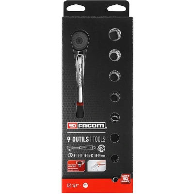 Afbeelding van Facom Doppenset 1/2 S.4JE9PB
