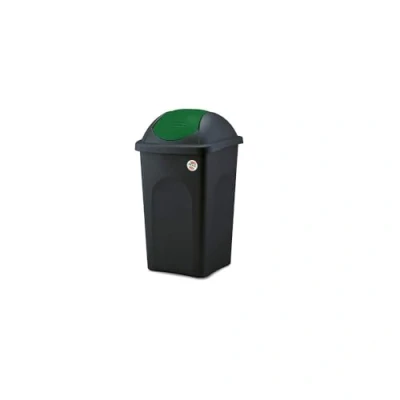 Afbeelding van Stefanplast Bascula Multipat, polypropyleen, zwart/groen, 60 l