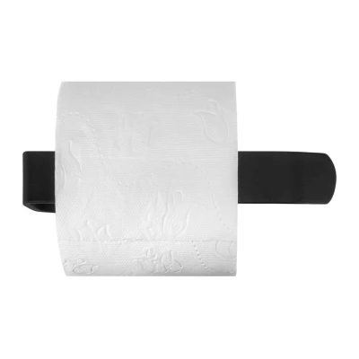 Afbeelding van QUVIO Toiletrolhouder metaal zwart