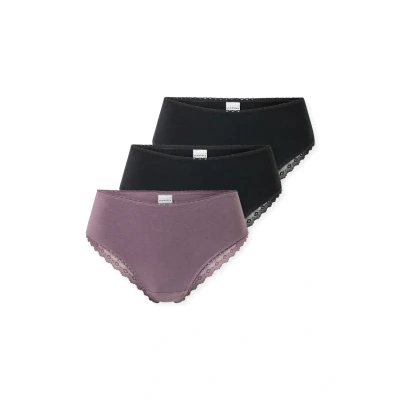 Afbeelding van Schiesser 3PACK Brazilian Slip, Dames, Maat: 38, Schwarz