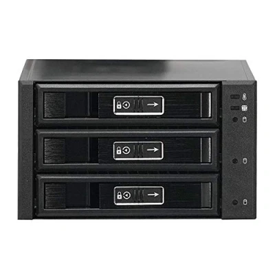 Afbeelding van Jou Jye Computer 3 voudig bakzeil JJ N 36TM 12G SATA+SAS (vormfactor 2X 5,25&quot;) voor x 3,5&quot; of 2,5&quot; (SATA/SAS HDD, aluminium.
