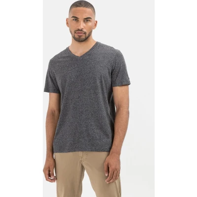 Afbeelding van camel active Kurzarm Tshirt basic, Heren, Maat: 5XL, Asphalt