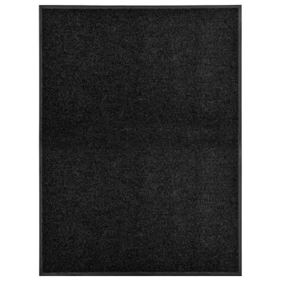 Afbeelding van Deurmat wasbaar 90x120 cm zwart