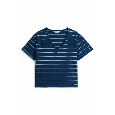 Afbeelding van Tommy Hilfiger Tshirt print, Dames, Maat: XS, Big stp dark night navy