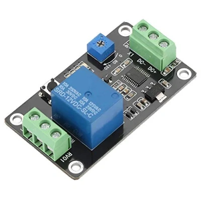 Afbeelding van DC 5 V/12 V/24 V timerrelais, timing relaismodule, instelbaar, 555 timer, vertragingsmodule, aan/uit, module (DC12 V)