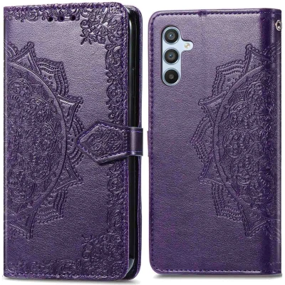 Afbeelding van Samsung Galaxy A26 Hoesje Kunstleder imoshion Bookcase Paars Telefoonhoesje