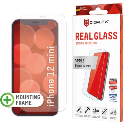 Afbeelding van Screenprotector Apple iPhone 12 Mini: Displex Real Glass 2D