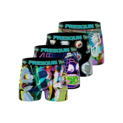 Afbeelding van FREEGUN Heren Boxer FG/REM/AM/1/PK4 retroshorts, meerkleurig (Multicolor G1), 3XL, 3XL