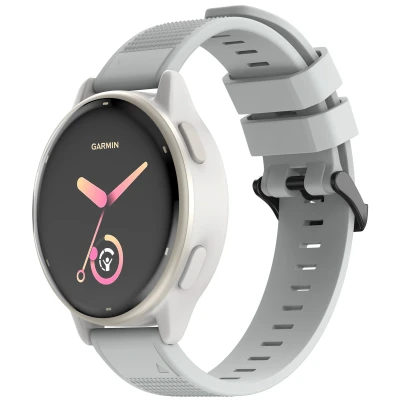 Afbeelding van QuickFit Siliconen bandje 22 mm Garmin Watch aansluiting Grijs imoshion En TPU (zacht)