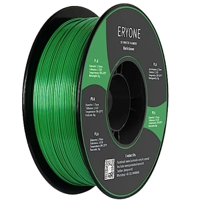 Afbeelding van Eryone PLA filament, 1,75 mm, voor 3D printer, 0,03 1 kg per spoel, donkergroen