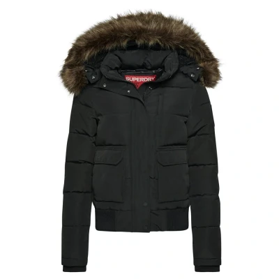 Afbeelding van Gewatteerd damesjack met capuchon Superdry Everest