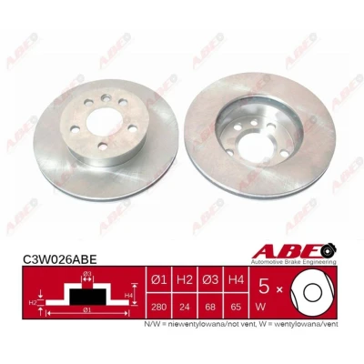 Afbeelding van ABE Remschijven C3W026ABE