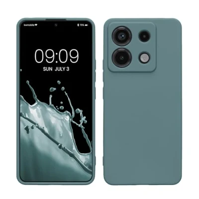 Afbeelding van kwmobile telefoonhoesje geschikt voor Xiaomi Redmi Note 13 Pro 5G / Poco X6 Hoesje smartphone Precisie camera uitsnede In Arctische nacht