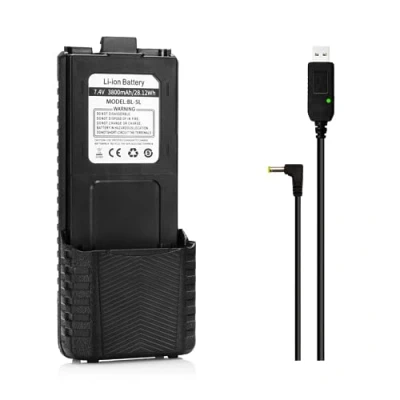 Afbeelding van Baofeng BL 5 7.4V 3800mAh vervangende accu voor UV 5R/UV 5R Plus/UV 5RTP/RD 5R/BF F8HP/BF F9/ BF F9 radio apparaat