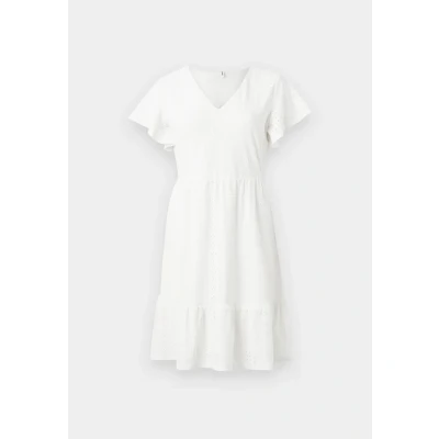 Afbeelding van ONLY Onlsandra V NECK Jurk, Dames, Maat: XS, Cloud dancer