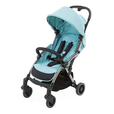 Afbeelding van Chicco Cheerio kinderwagen, Lichte en compacte buggy van 0 maanden 15 kg, Opvouwbaar verstelbaar met slaapstand, Automatische sluiting in s1 beweging, Zonnekap regenhoes, lichtblauw/Hydra
