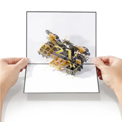 Afbeelding van Diese Klappkarten pop Up 21e verjaardagskaart 50 x 20 cm (19,7&quot; 7,9&quot;) Gigantische 3D Happy Birthday kaart voor 21 jarigen unieke grote upwenskaarten dames en heren