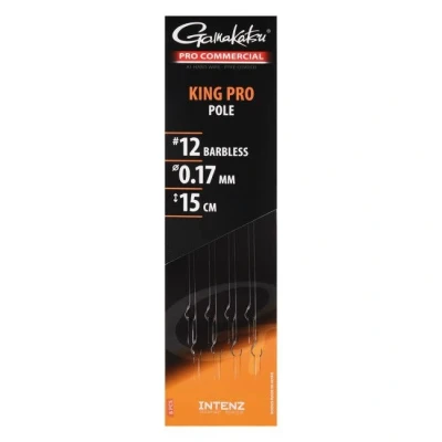 Afbeelding van Gamakatsu Coarse King Pro Pole Onderlijn #18 15cm (8 Stuks) Witvis onderlijnen
