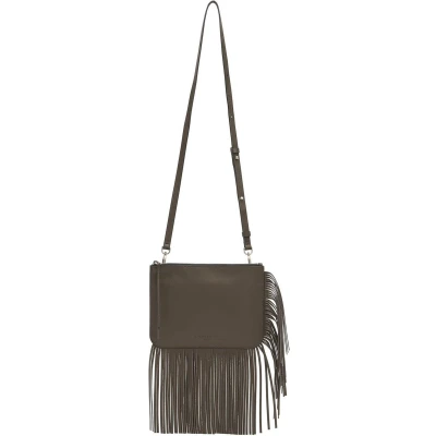Afbeelding van LIEBESKIND BERLIN Leren Schoudertas Francis Crossbody Nori Green Bruine